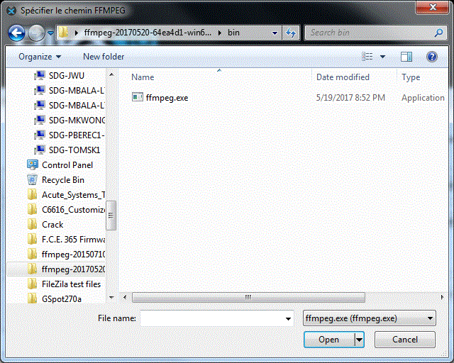 fichier ffmpeg.exe fichier ffmpeg.exe